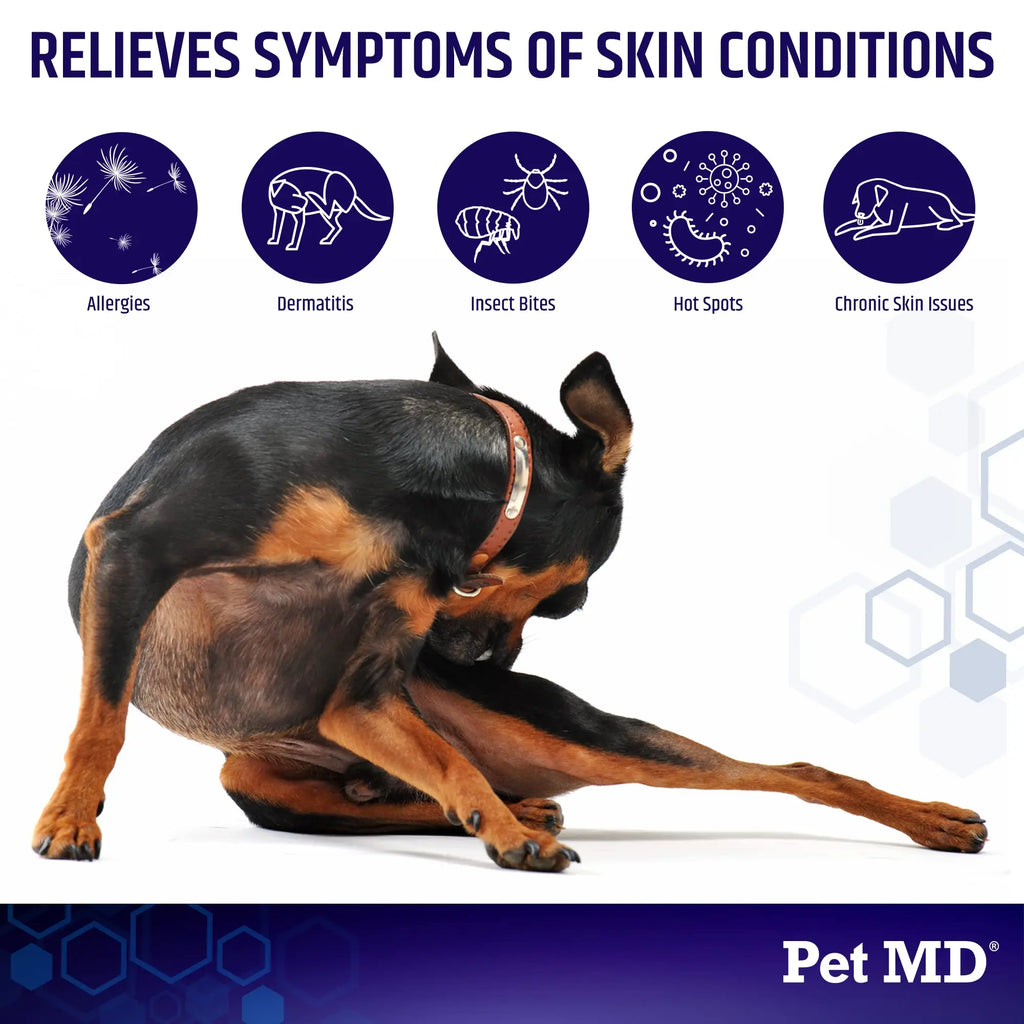 Pet MD Hydrocortisone Spray for Dogs, Cats, Horses - 4 oz Pet MD