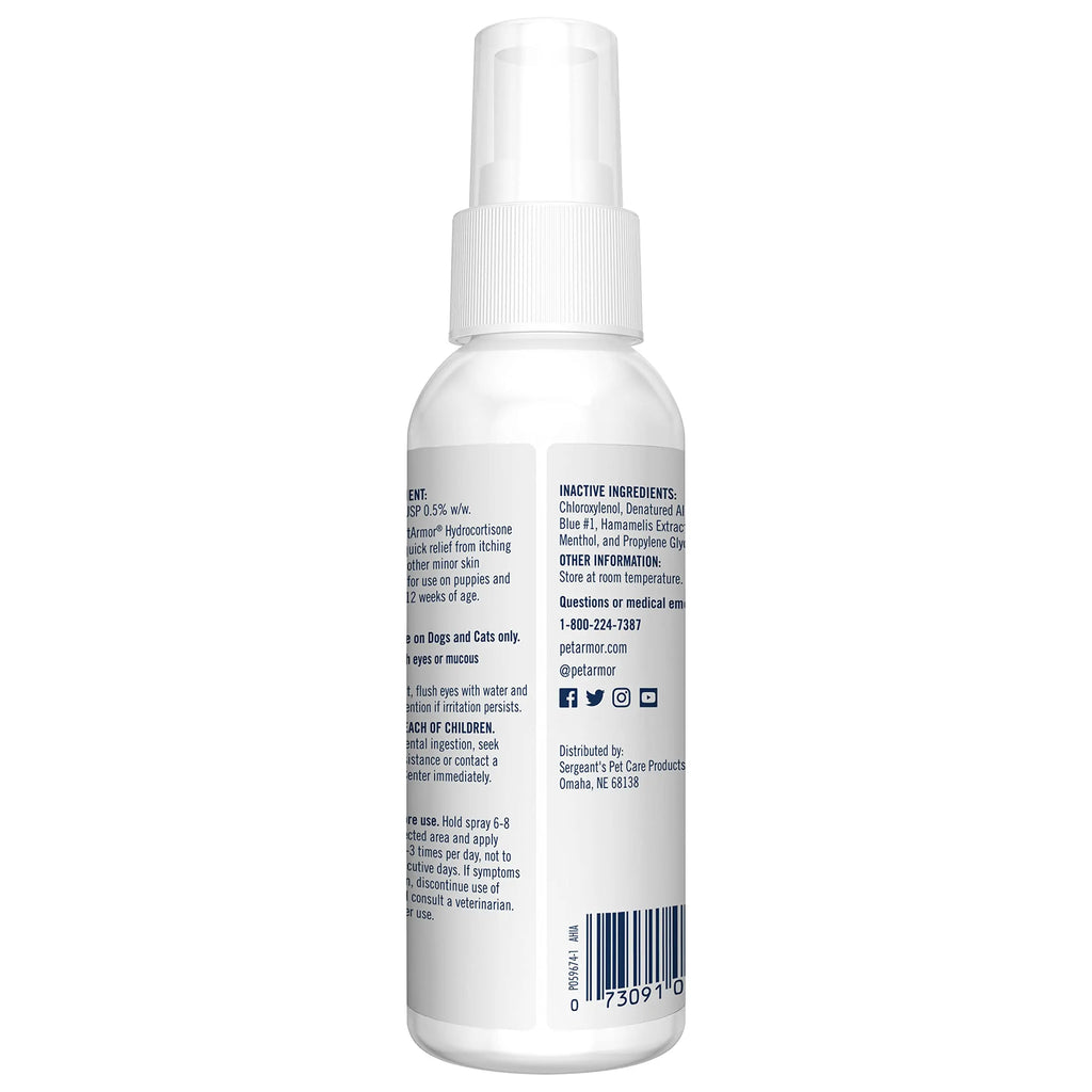 PetArmor Hydrocortisone Spray for Dogs & Cats, 4 oz by PetArmor