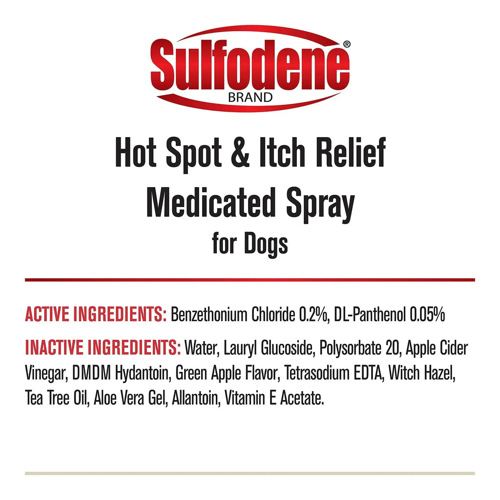 Sulfodene Hot Spot & Itch Relief Medicated Spray for Dog 8oz by Sulfodene