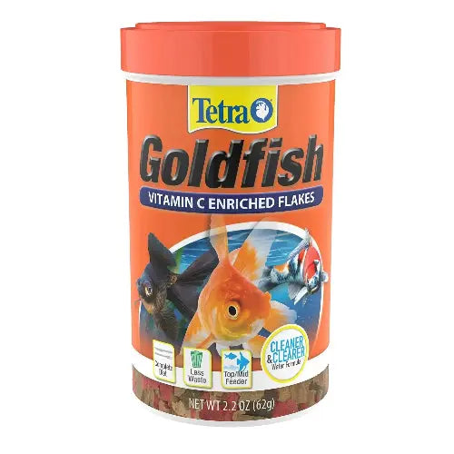 Tetra Goldfish Flakes, Nutritionally Balanced Diet for Aquarium Fish, Vitamin C Enriched Flakes by Tetra