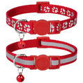 Taglory Reflective Cat Collar Breakaway with Bell, High Visibility Night Strip, Lightweight Adjustable Nylon Collar for Boy Girl Cats, 2 Pack by Taglory
