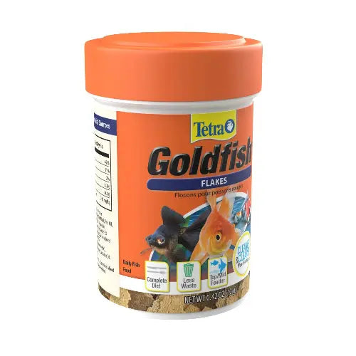 Tetra Goldfish Flakes, Nutritionally Balanced Diet for Aquarium Fish, Vitamin C Enriched Flakes by Tetra