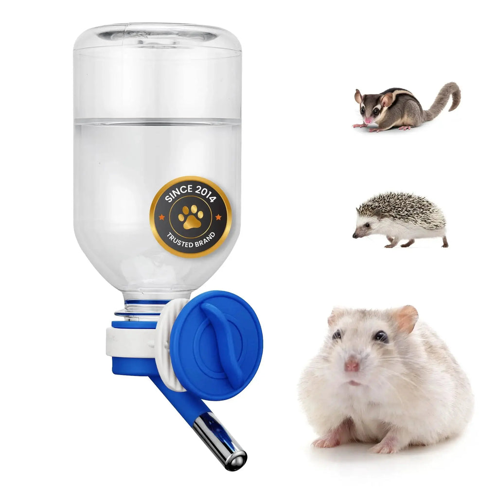 Choco Nose Patented No-Drip Water Bottle/Feeder for Hamsters/Hedgehogs/Gliders/Rats/Mice/Other Small Pets and Animals - for Cages, Crates or Wall Mount by Choco Nose