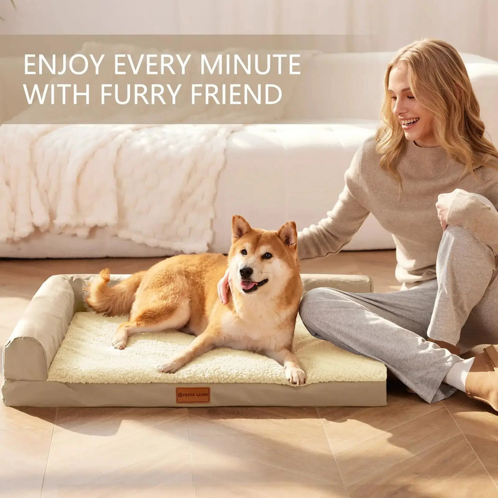 Patas Lague Orthopedic Dog Bed for Small Medium Large Size Dog by Patas Lague
