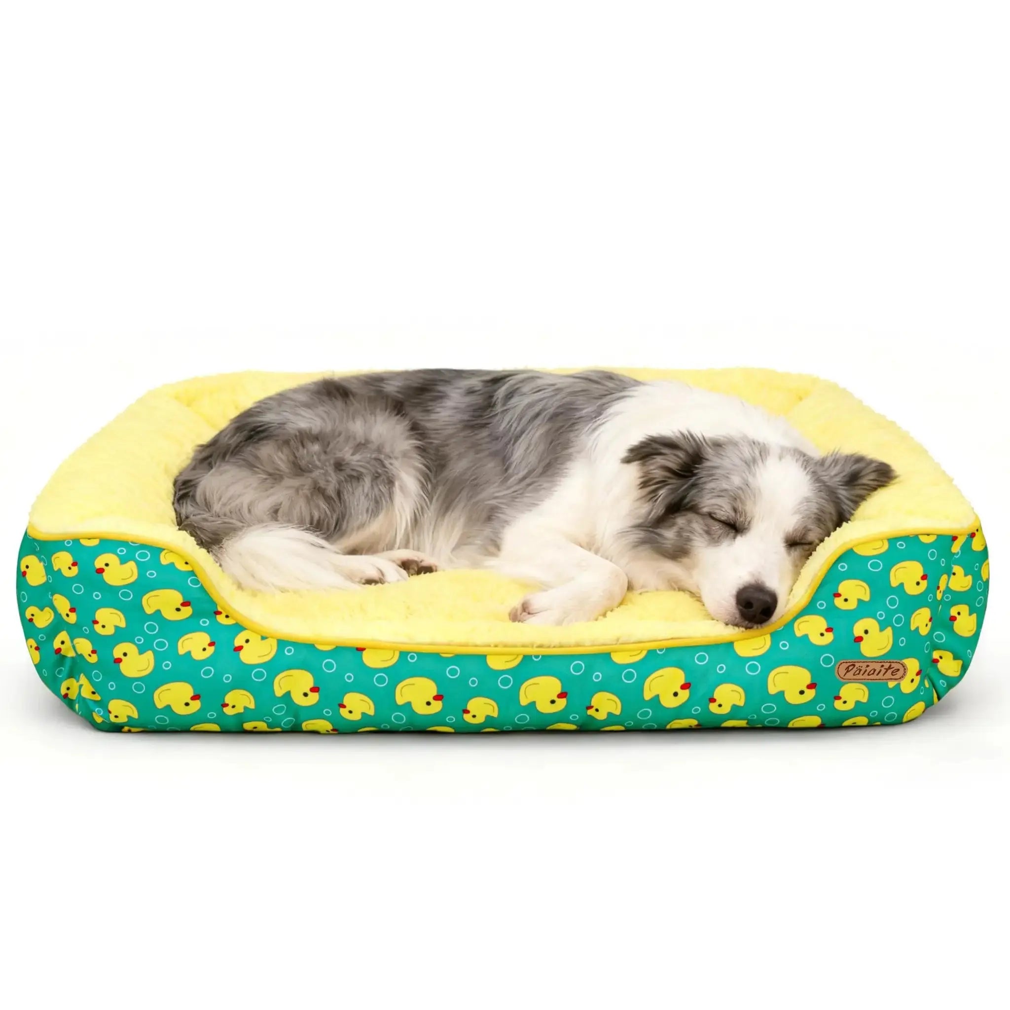 Rectangle Washable Dog Bed for Large, Medium & Small Dogs – Soft Calming Puppy Beds, Durable Warm Pet Sofa with Non-Slip Bottom for Indoor Use. by Paiaite