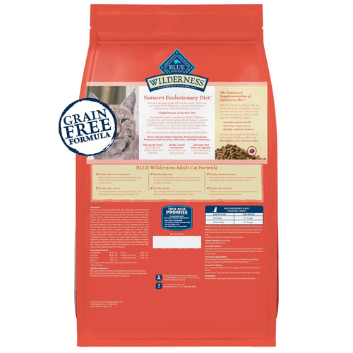 Blue Buffalo Wilderness High Protein, Natural Adult Indoor Hairball & Weight Control Dry Cat Food Blue Buffalo