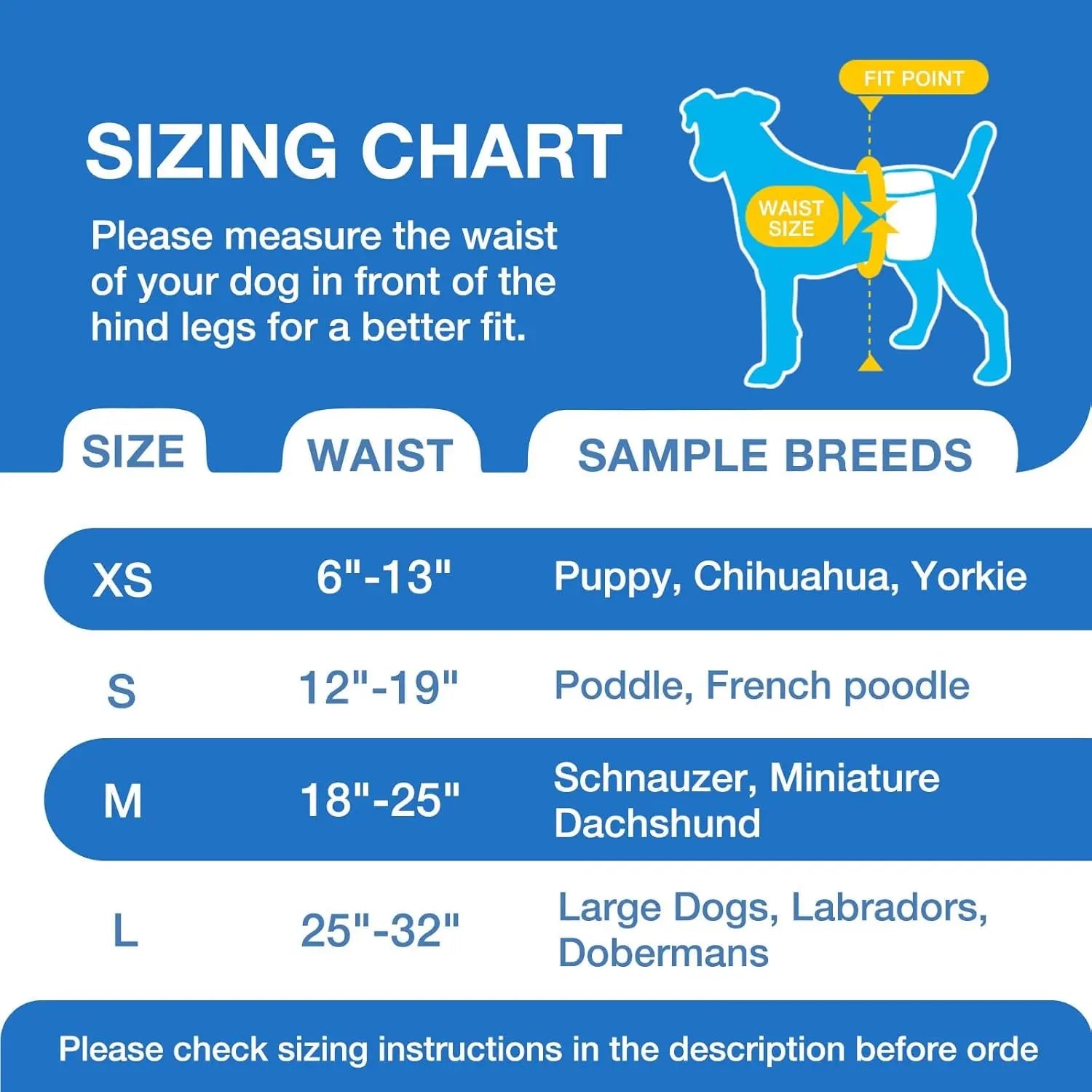 Male Dog Diapers Disposable Belly Bands | Leakproof Wraps 60 Count Wags & Whiskers Pet Supply