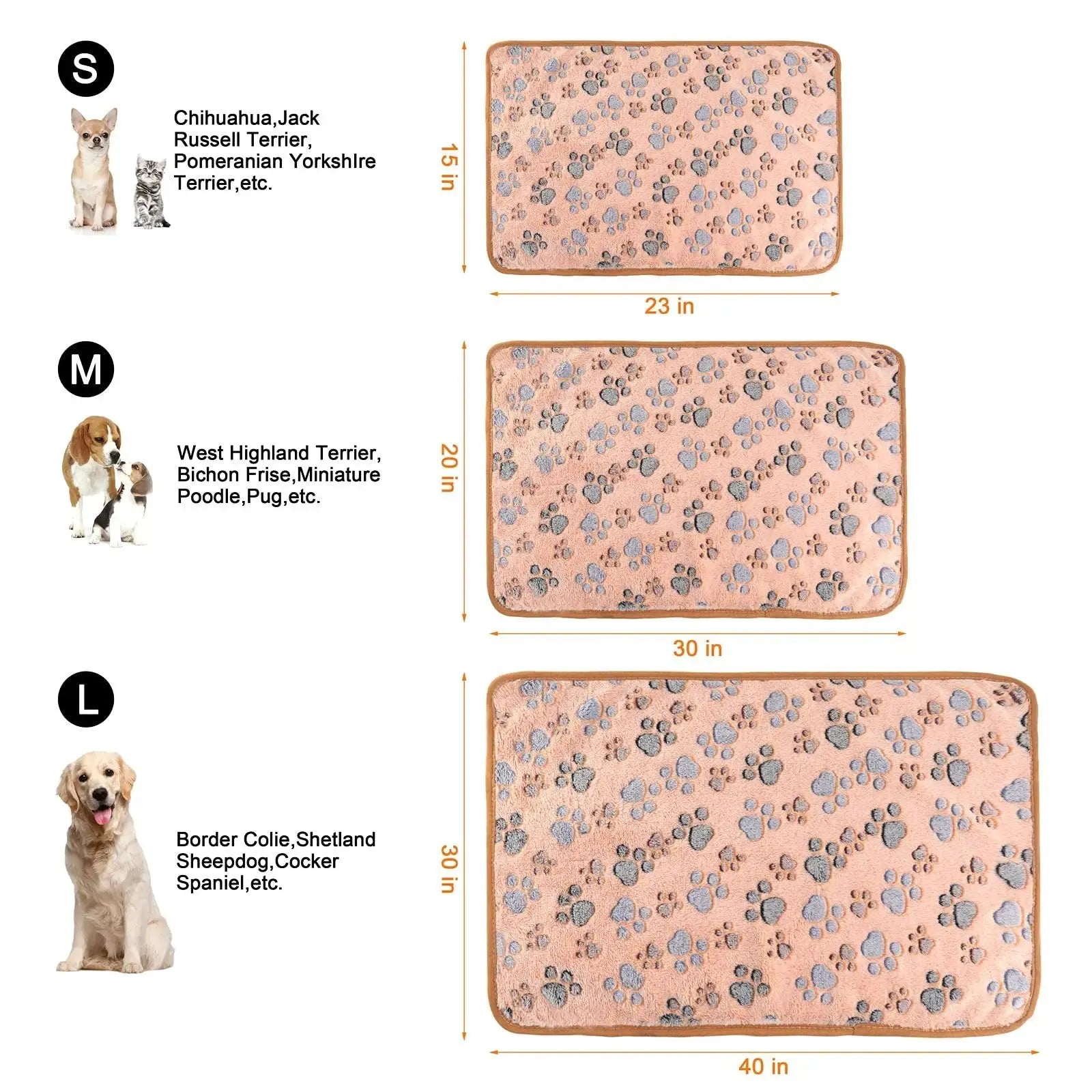 3 Pack Cat and Dog Blanket Soft & Warm Fleece Flannel Pet Blanket, by MIWOPET
