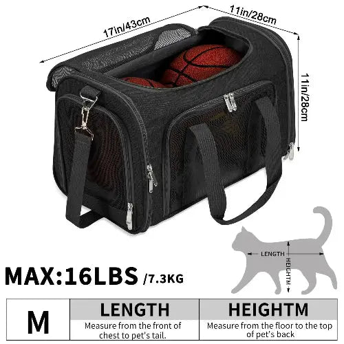 Soft-Sided Cat/Dog/Pet Carrier by LEHNI