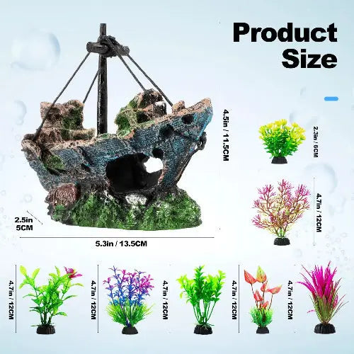 Aquarium Ornaments Set