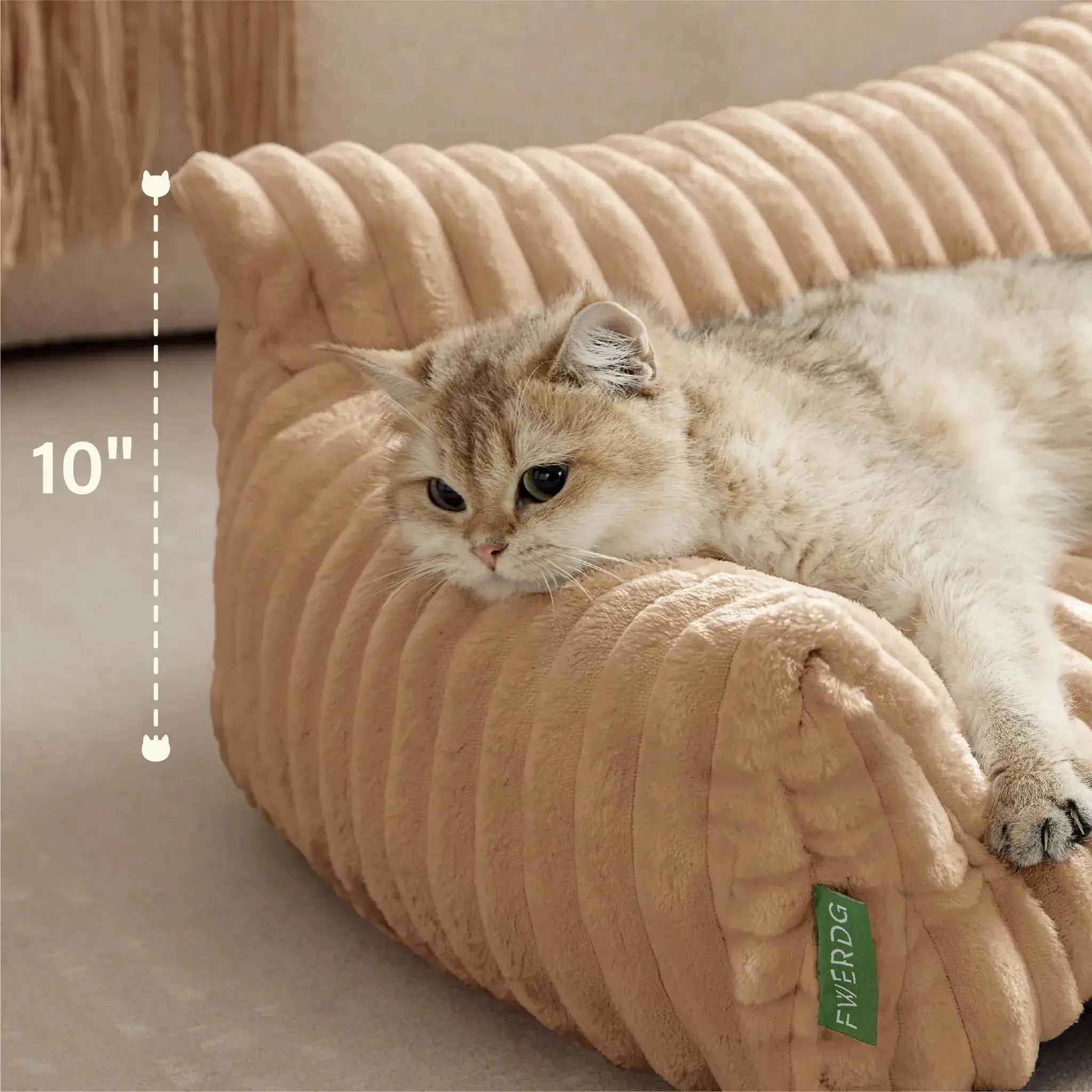 FWERDG Cute Couch Bed for Pets, Supportive Cat Sofa for Indoor Cats, Dog Sofa Bed for Dogs by FWERDG