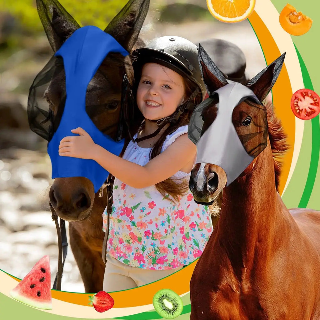 Frienda 4 Pcs Horse Fly Mask with Ear by Frienda