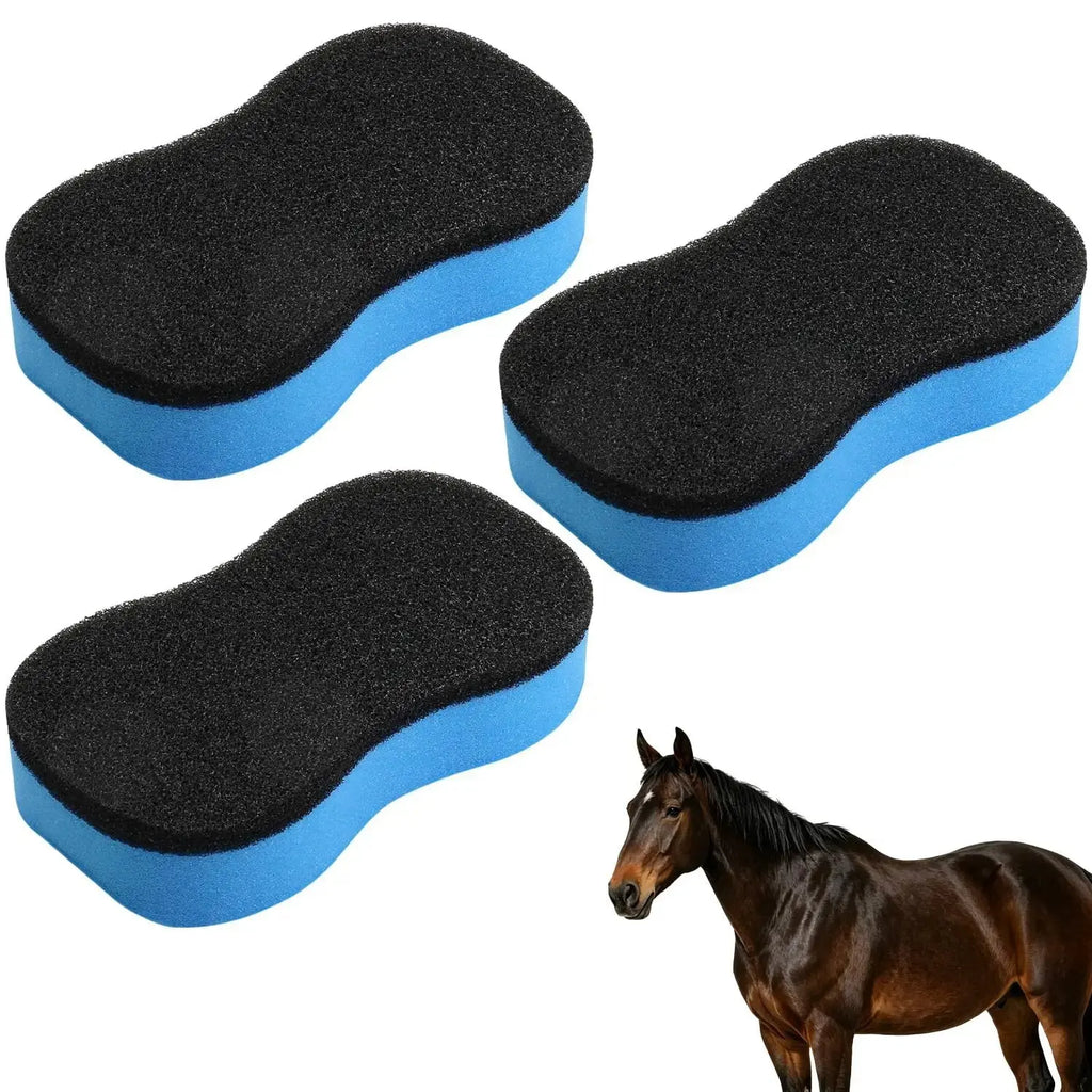 2-in-1 Horse Groomer Sponge Scrubber, Deep Cleaning Scrubber by Youven