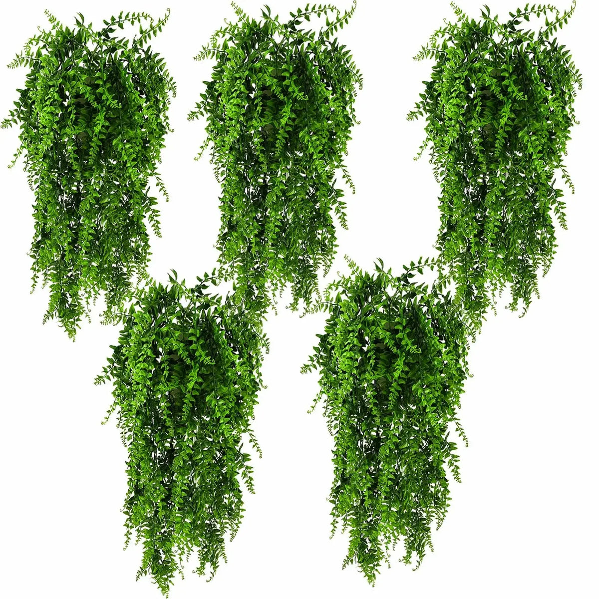 HERCOCCI Reptile Plants, Terrarium Hanging Plants Vines Artificial Leaves Habitat Decorations with Suction Cup for Bearded Dragon Hermit Crab Lizard Snake Geckos Chameleon by HERCOCCI