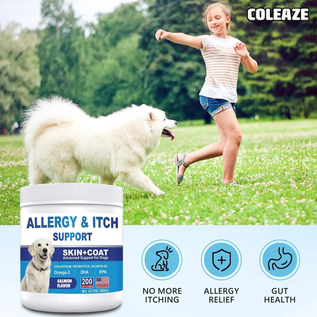 ColEaze Dog Allergy Chews - Allergy Chews for Dogs by ColEaze