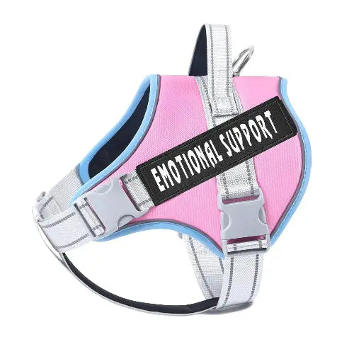 voopet Emotional Support Dog Harness, Professional Service Dog Vest Harness for Small Medium Large Dogs, Reflective Breathable and Adjustable No Pull/Choke ESA Essential Harness by VOOPET