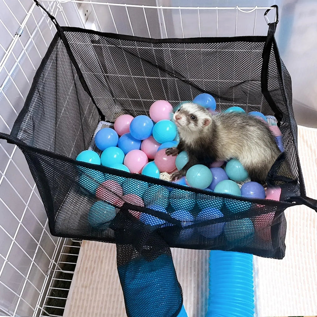 kathson Ferret Ball Pit Hammock for Cage Hanging Bed Playpen Toy Box by kathson