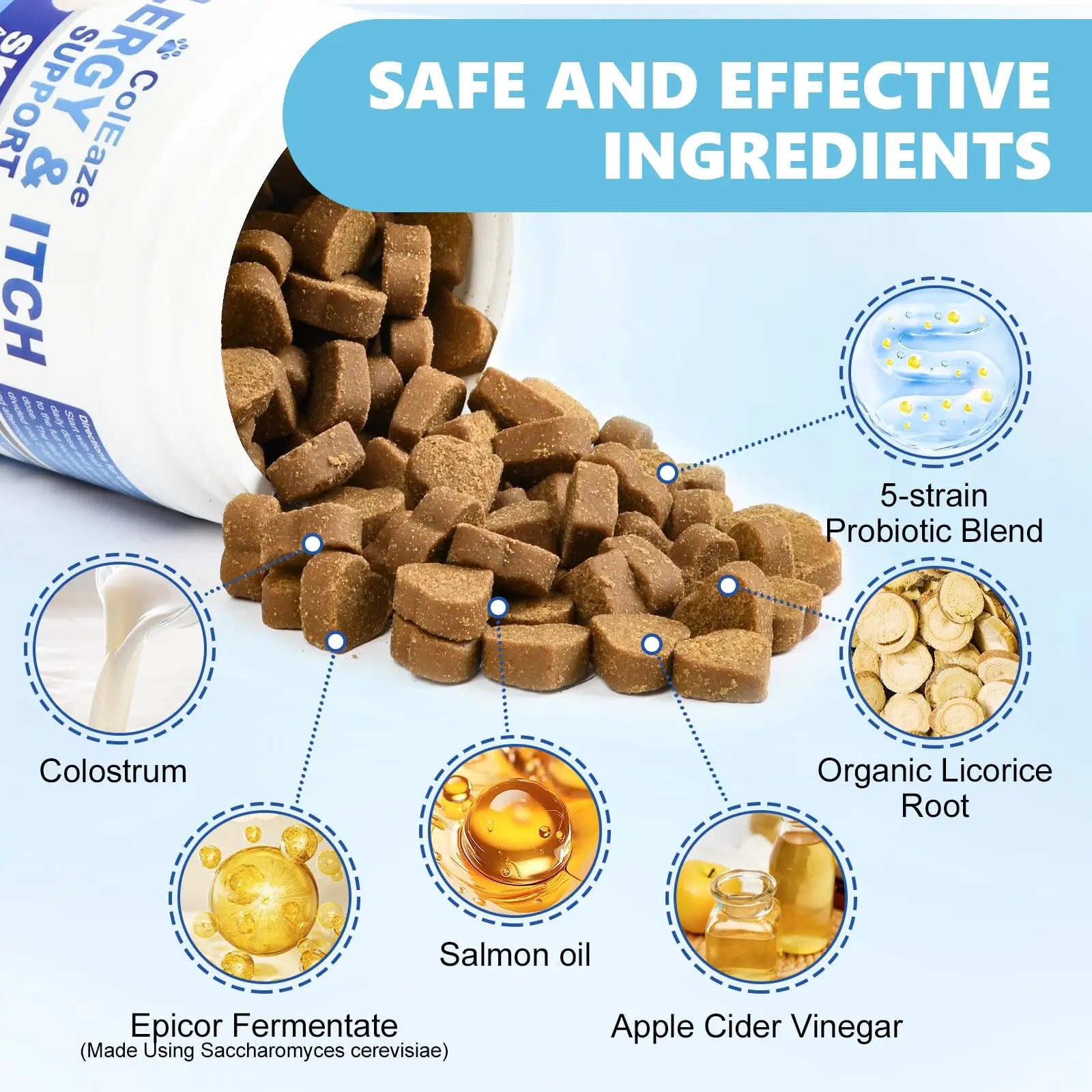 ColEaze Dog Allergy Chews - Allergy Chews for Dogs by ColEaze