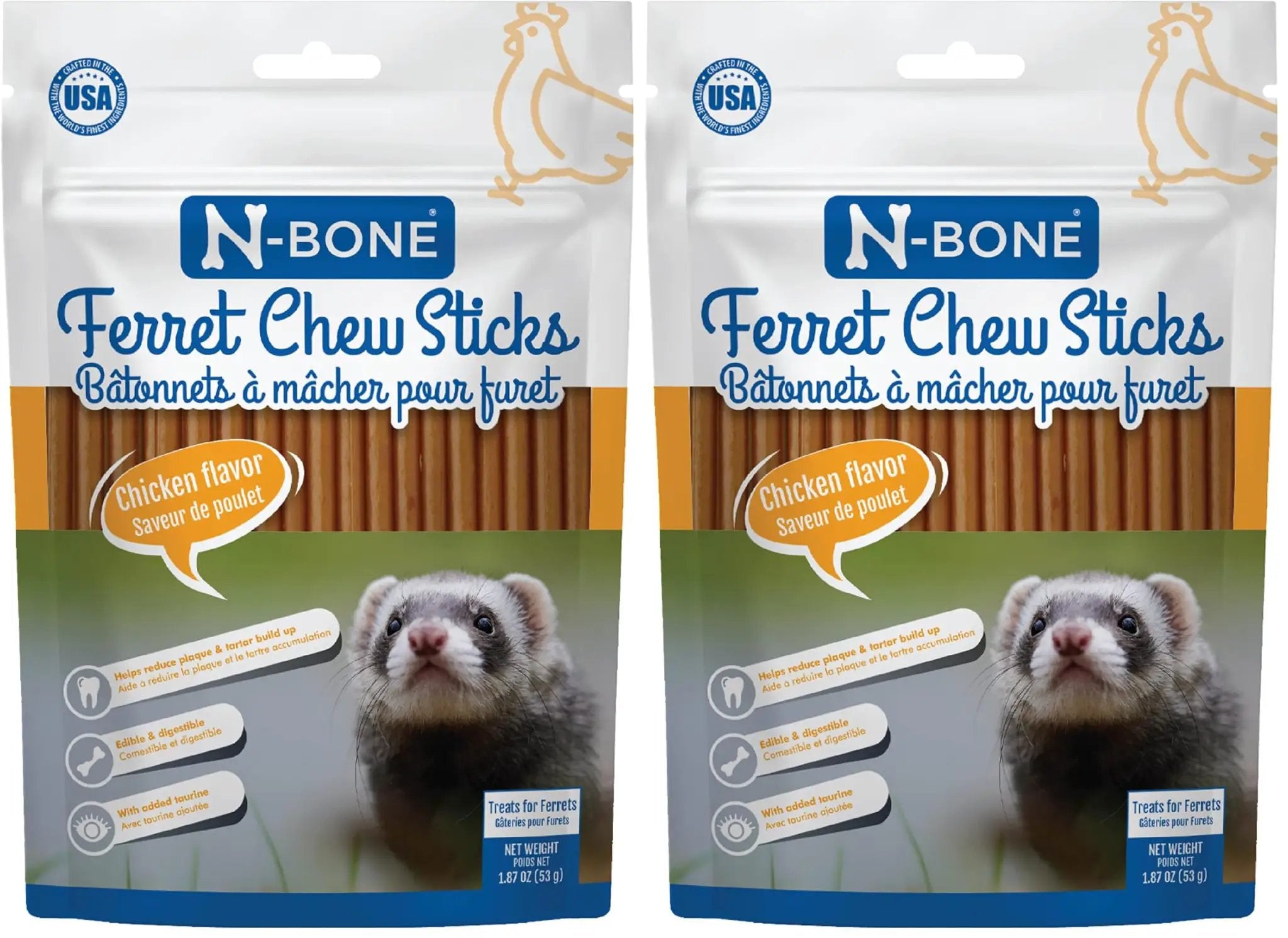 N-Bone Ferret Chew Sticks - Assorted Flavors and Sizes by N-Bone