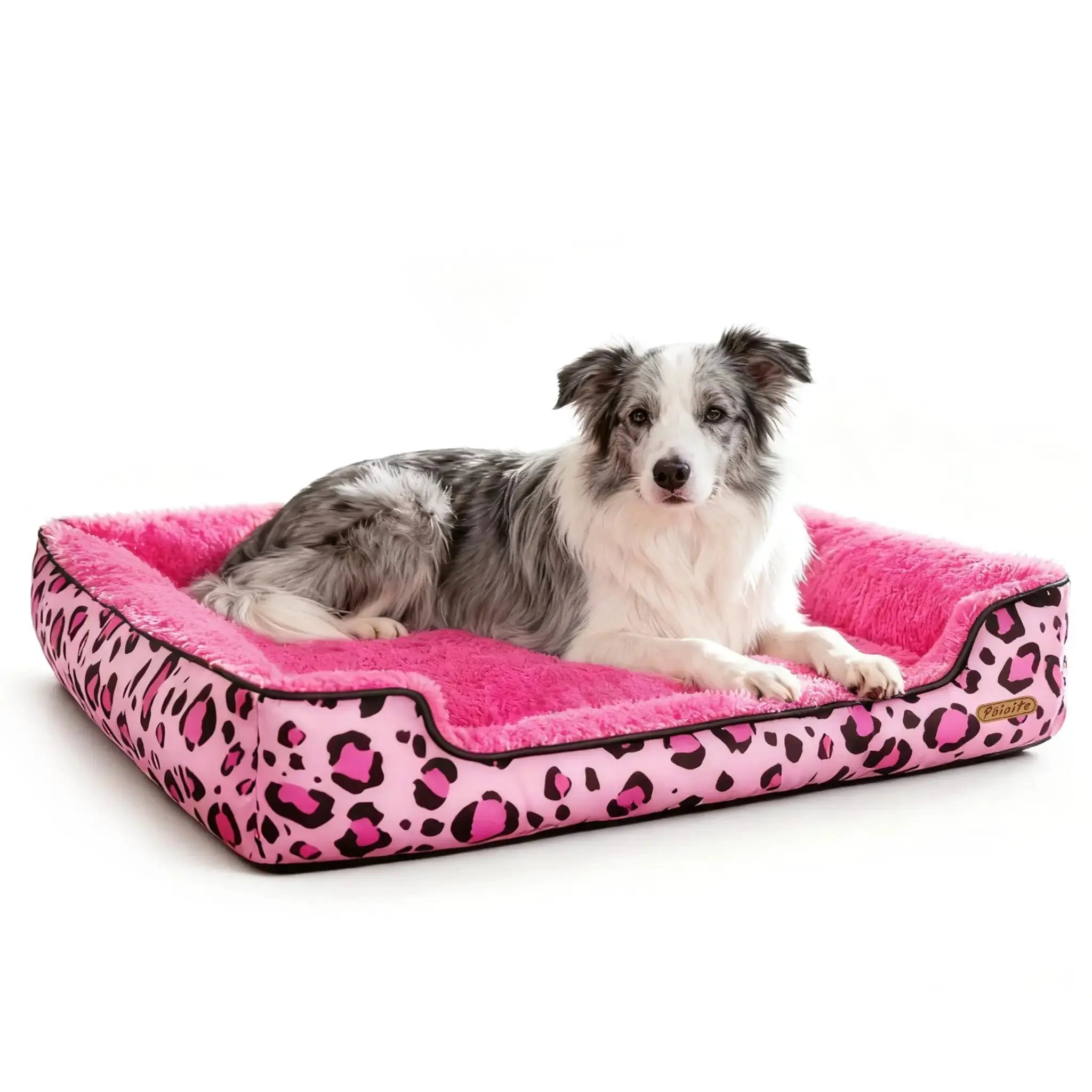 Rectangle Washable Dog Bed for Large, Medium & Small Dogs – Soft Calming Puppy Beds, Durable Warm Pet Sofa with Non-Slip Bottom for Indoor Use. by Paiaite