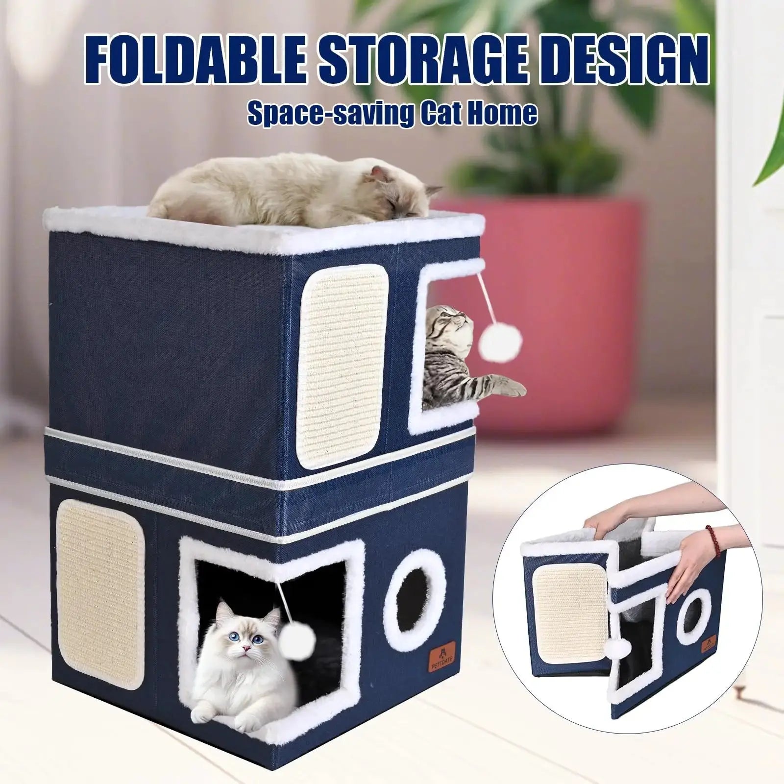Cat Beds for Indoor Cats by PETTDATE