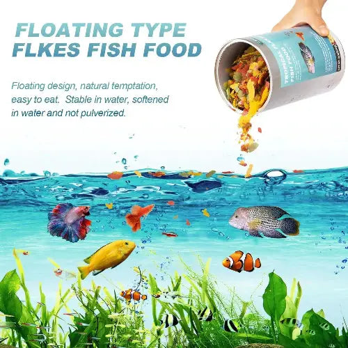 capuca Aquarium Fish-Parent Fish Food Flakes and Blood Worms by capuca