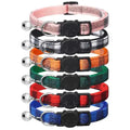 6 Pack Classic Plaid Cat Collars with Bells - Breakaway Kitten Collar and Adjustable 7-12in,Cute Kitty Collar for Girl Boy Cats,Pet Gifts,Accessories,Supplies,Stuff by Extodry