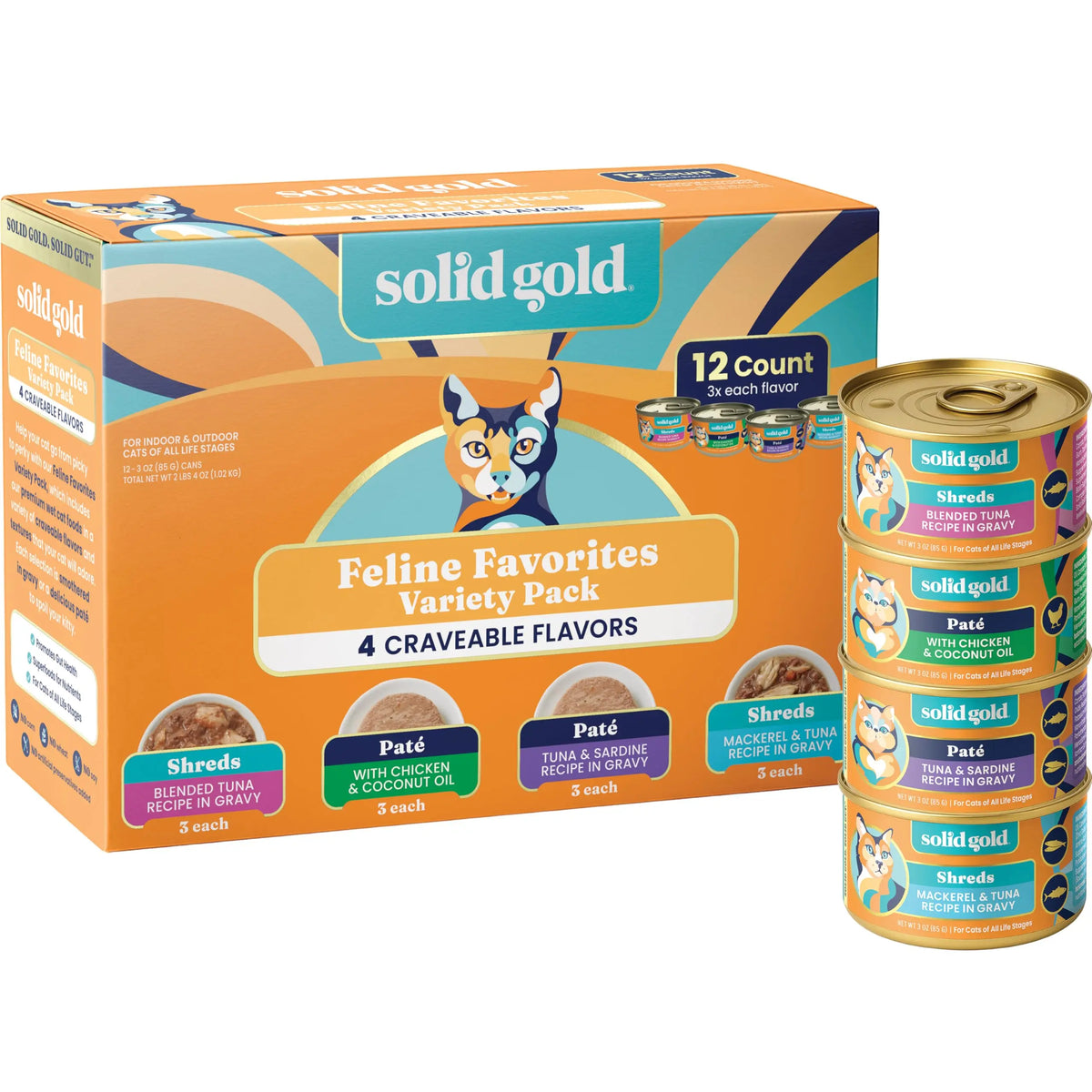 Solid Gold Wet Cat Food for Gut Health and Sensitive Stomach
