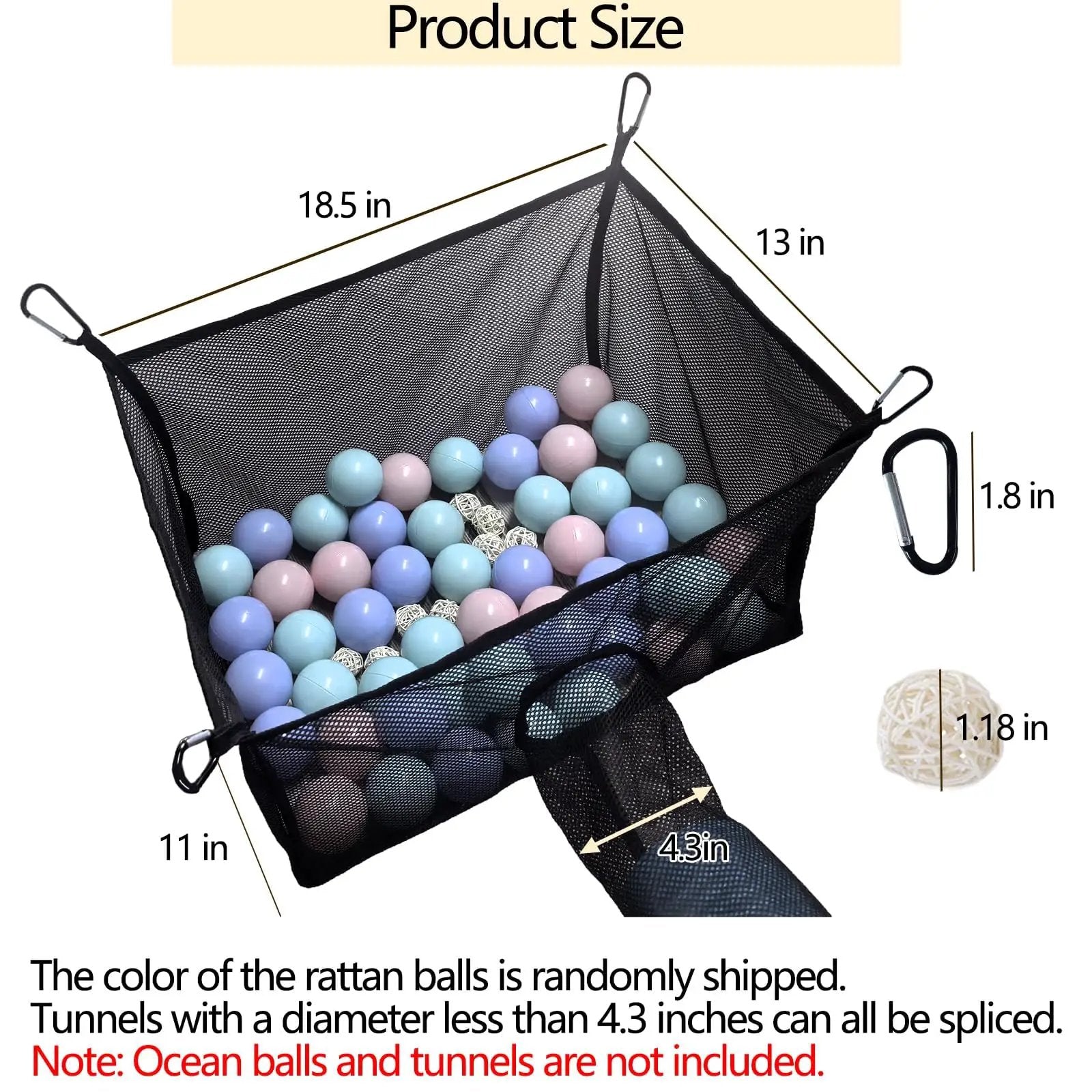 kathson Ferret Ball Pit Hammock for Cage Hanging Bed Playpen Toy Box by kathson