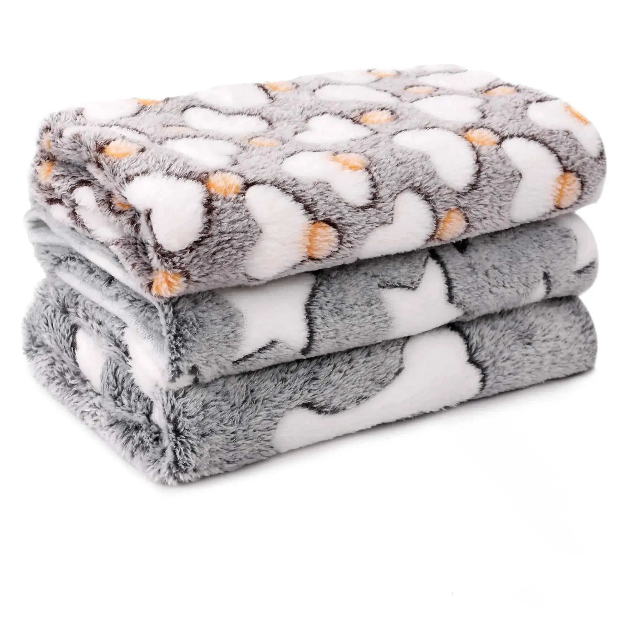 3 Pack Cat and Dog Blanket Soft & Warm Fleece Flannel Pet Blanket, by MIWOPET