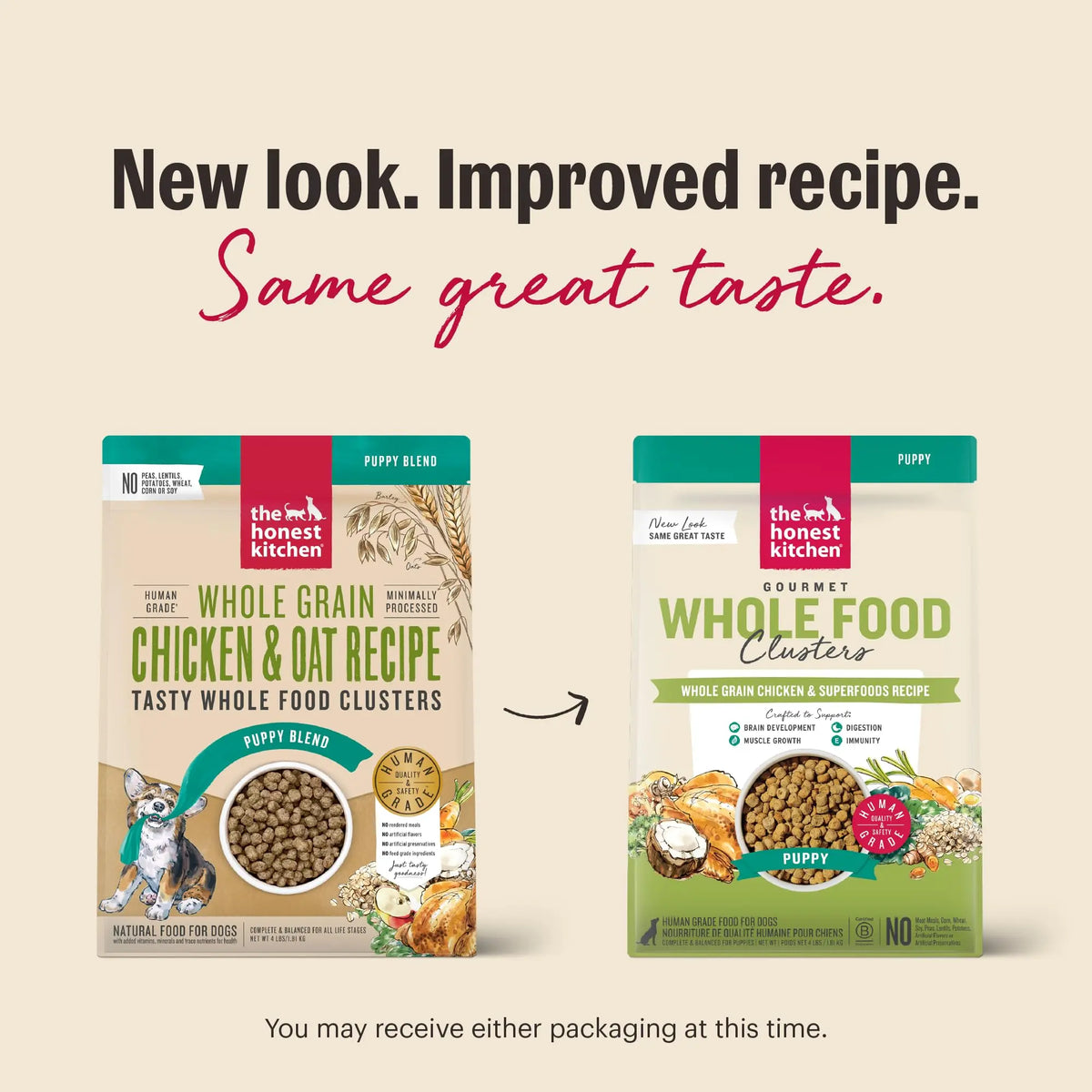 The Honest Kitchen Whole Food Clusters Puppy Whole Grain Chicken Dry Dog Food - FurrBaby Necessities