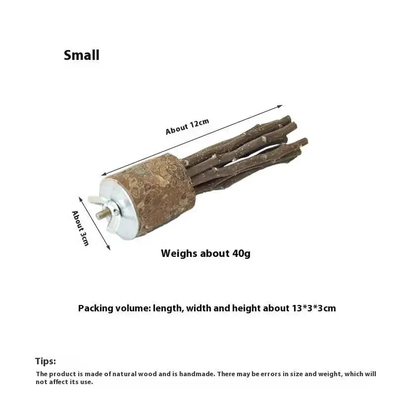 Hamster Rabbit Guinea Pig Hamster Natural Log Molar Rod Toy by Sell My Stuff