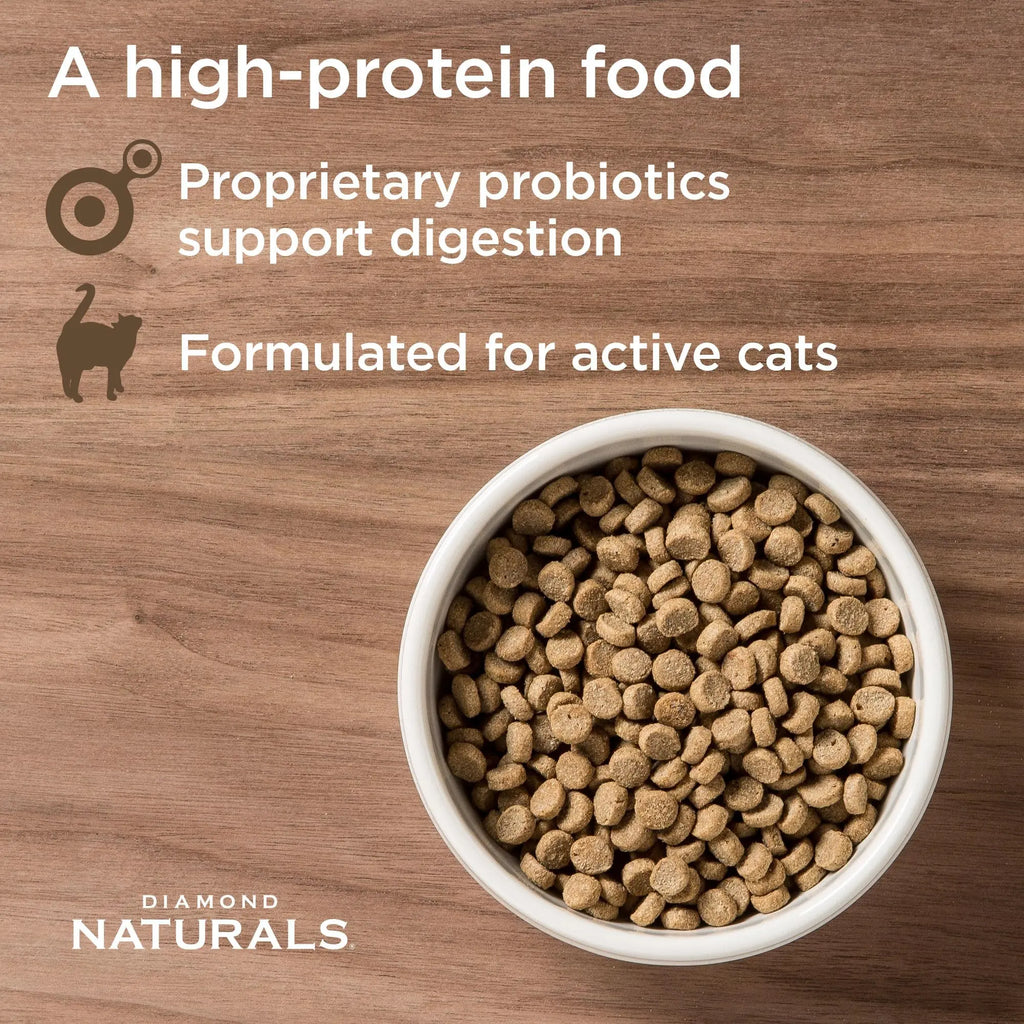 DIAMOND NATURALS High Protein Premium Formulas Dry Cat Food with Superfoods and Antioxidants - FurrBaby Necessities