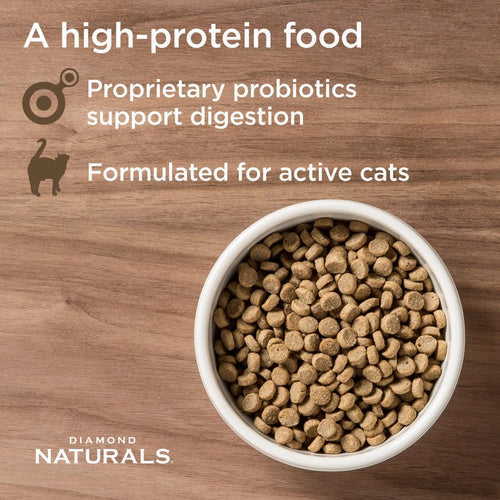 DIAMOND NATURALS High Protein Premium Formulas Dry Cat Food with Superfoods and Antioxidants - FurrBaby Necessities