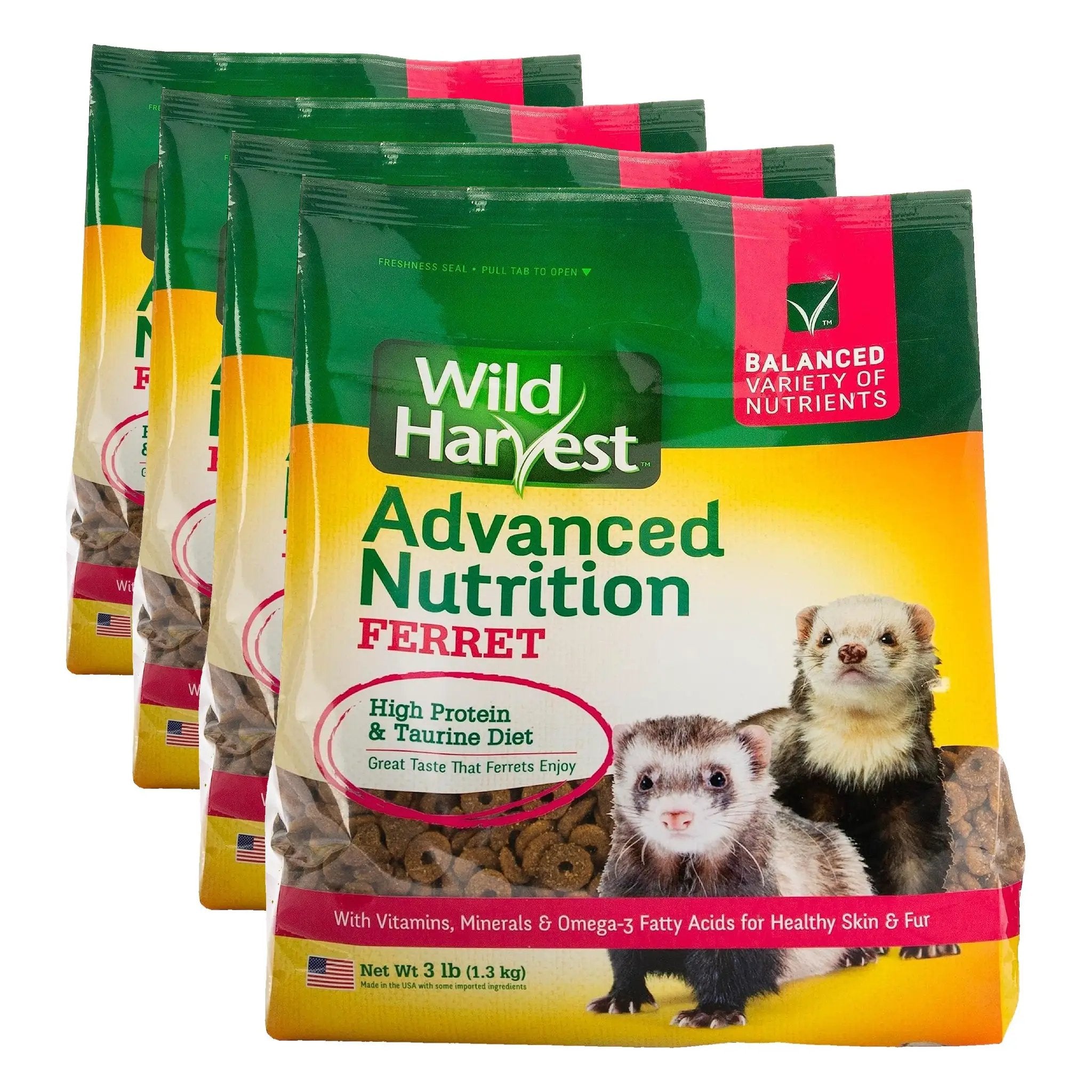 Wild Harvest Advanced Nutrition Ferret, High Protein and Taurine Diet, 3 Pounds by Wild Harvest