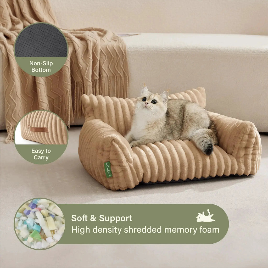 FWERDG Cute Couch Bed for Pets, Supportive Cat Sofa for Indoor Cats, Dog Sofa Bed for Dogs by FWERDG