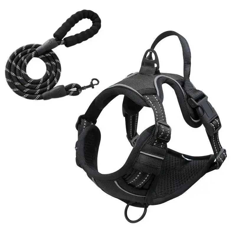 Vest-Style Reflective and Breathable Chest Strap Leash by Pet Zen