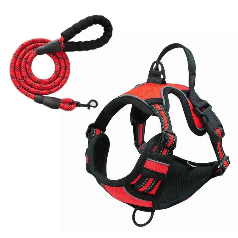 Vest-Style Reflective and Breathable Chest Strap Leash by Pet Zen