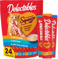 Delectables Squeeze Up Cat Treats Variety Pack, Creamy Puree Tubes Wags & Whiskers Pet Supply