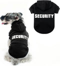 Dog Hoodie Security Fleece Sweatshirt w/ Leash Hole Warm Pet Costume for Small Dogs Wags & Whiskers Pet Supply