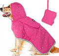 Dog Raincoat with Clear Hood Reflective Trim Adjustable XS–3XL in 3 colors Wags & Whiskers Pet Supply