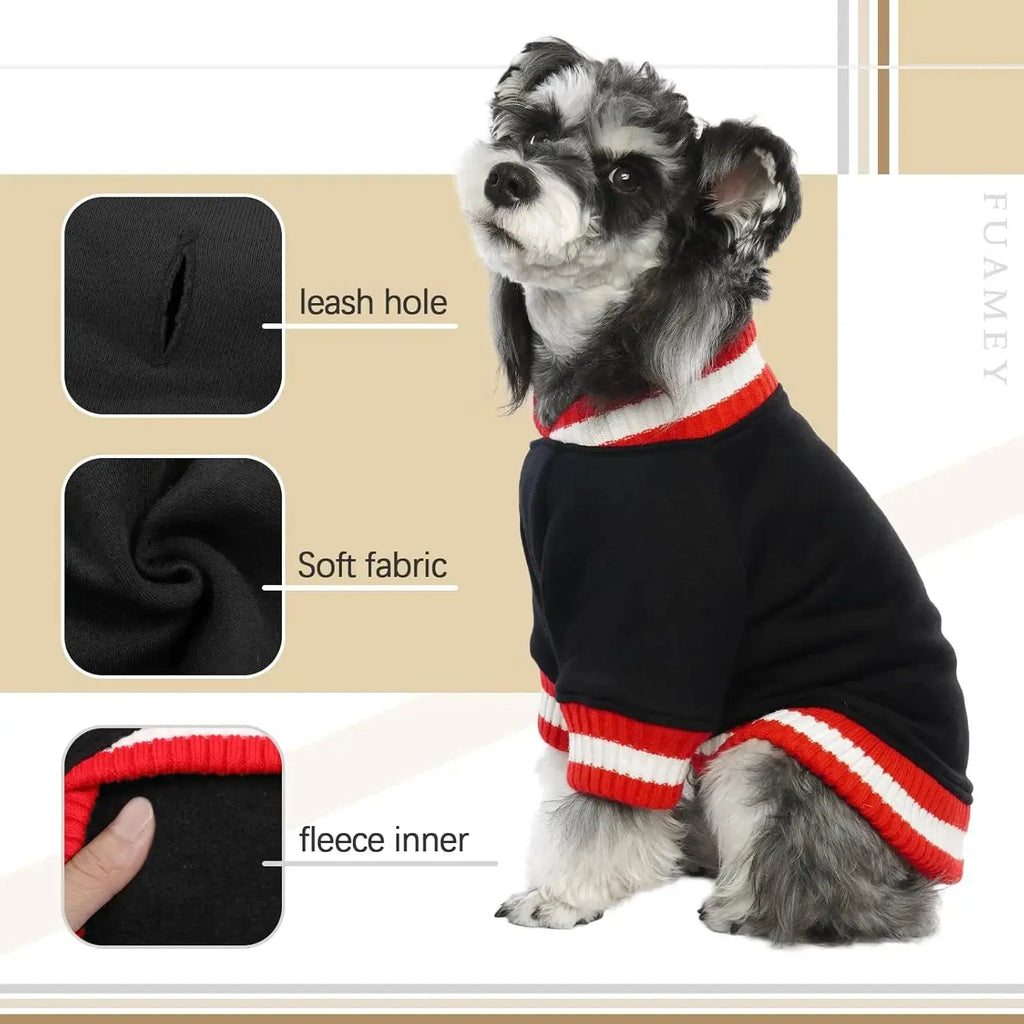 Dog Winter Fleece Pullover Sweater, Soft Warm Hoodie for Small to Medium Dogs Wags & Whiskers Pet Supply