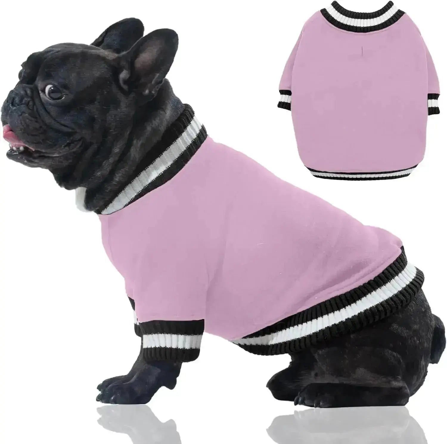Dog Winter Fleece Pullover Sweater, Soft Warm Hoodie for Small to Medium Dogs by Wags & Whiskers Pet Supply