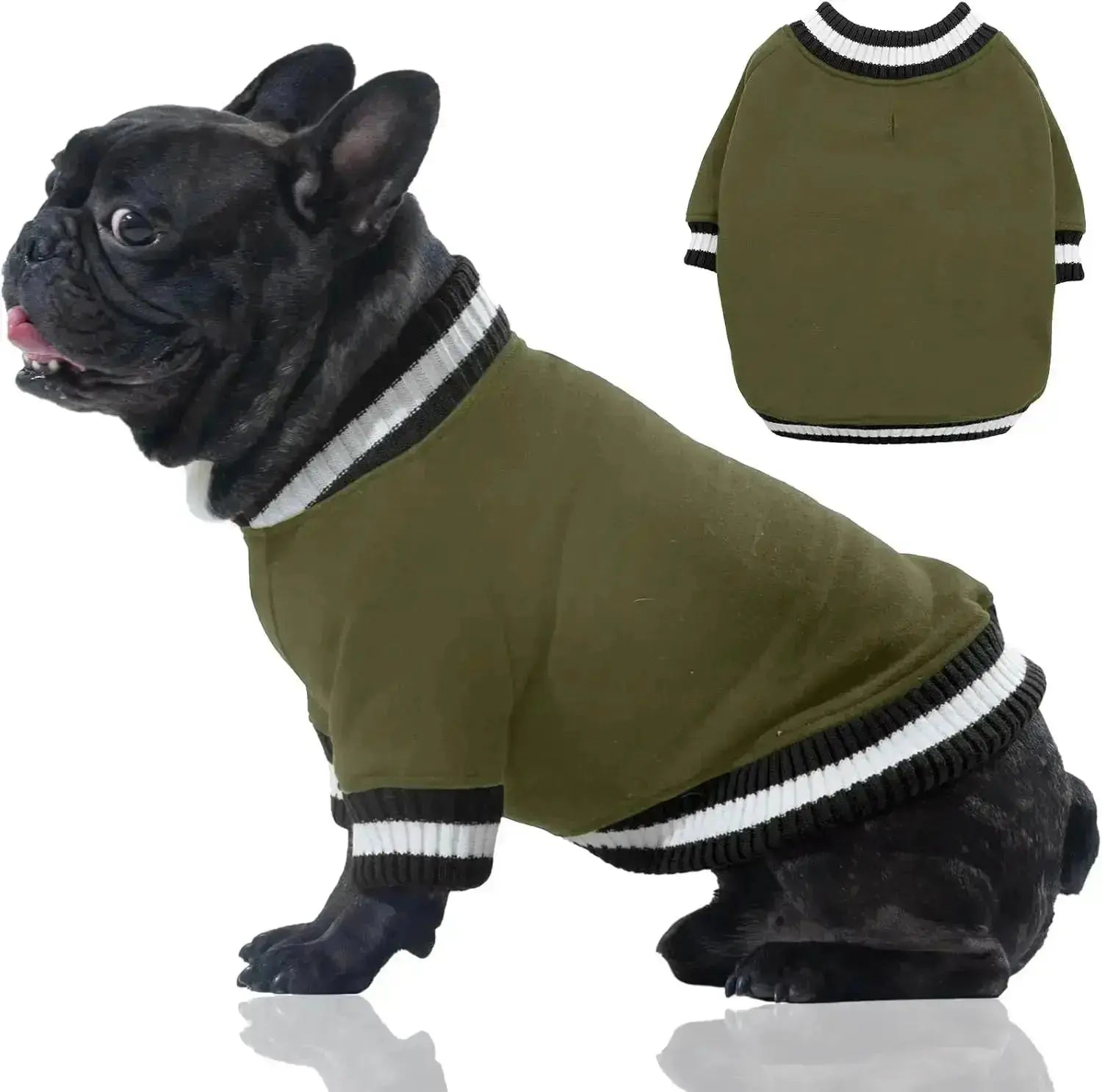 Dog Winter Fleece Pullover Sweater, Soft Warm Hoodie for Small to Medium Dogs by Wags & Whiskers Pet Supply
