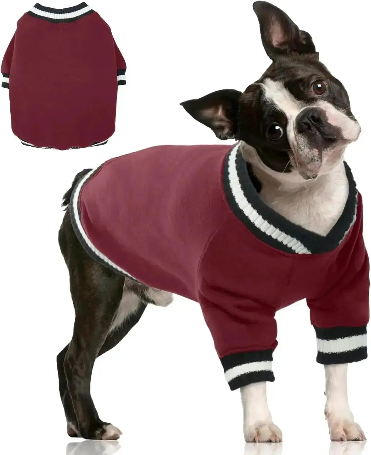 Dog Winter Fleece Pullover Sweater, Soft Warm Hoodie for Small to Medium Dogs by Wags & Whiskers Pet Supply