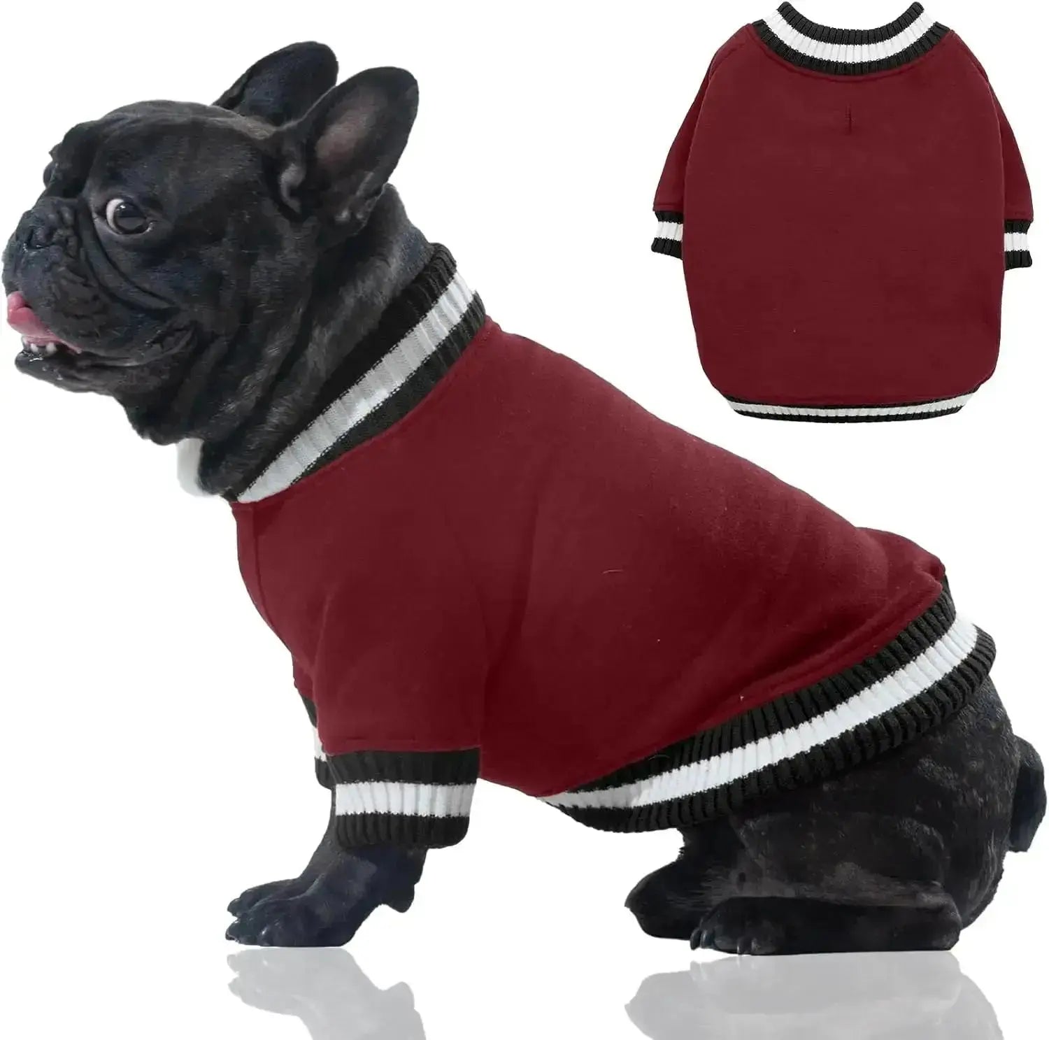 Dog Winter Fleece Pullover Sweater, Soft Warm Hoodie for Small to Medium Dogs by Wags & Whiskers Pet Supply