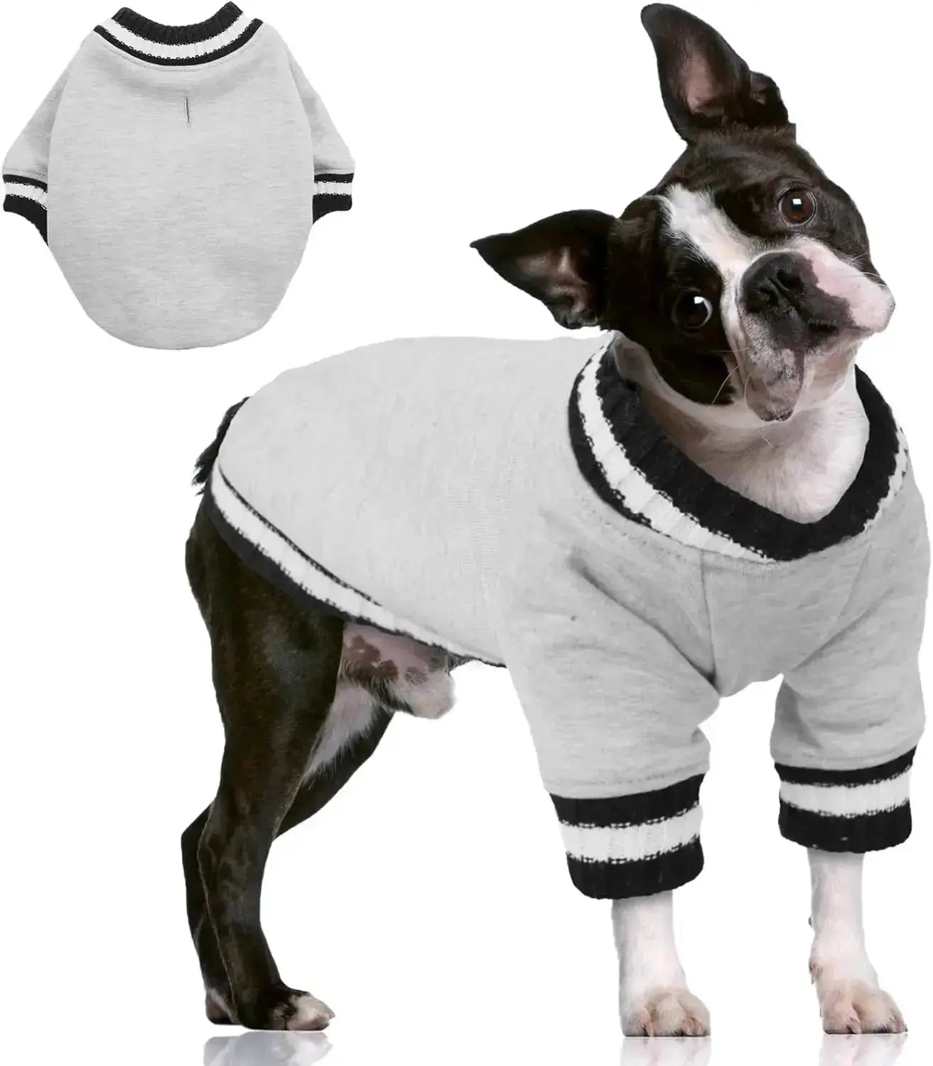 Dog Winter Fleece Pullover Sweater, Soft Warm Hoodie for Small to Medium Dogs by Wags & Whiskers Pet Supply