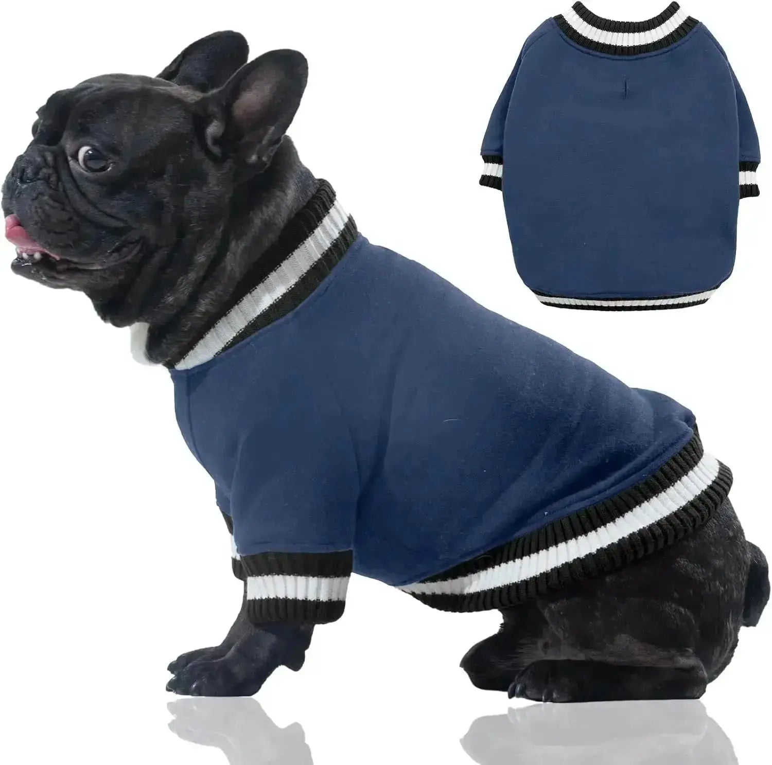 Dog Winter Fleece Pullover Sweater, Soft Warm Hoodie for Small to Medium Dogs by Wags & Whiskers Pet Supply