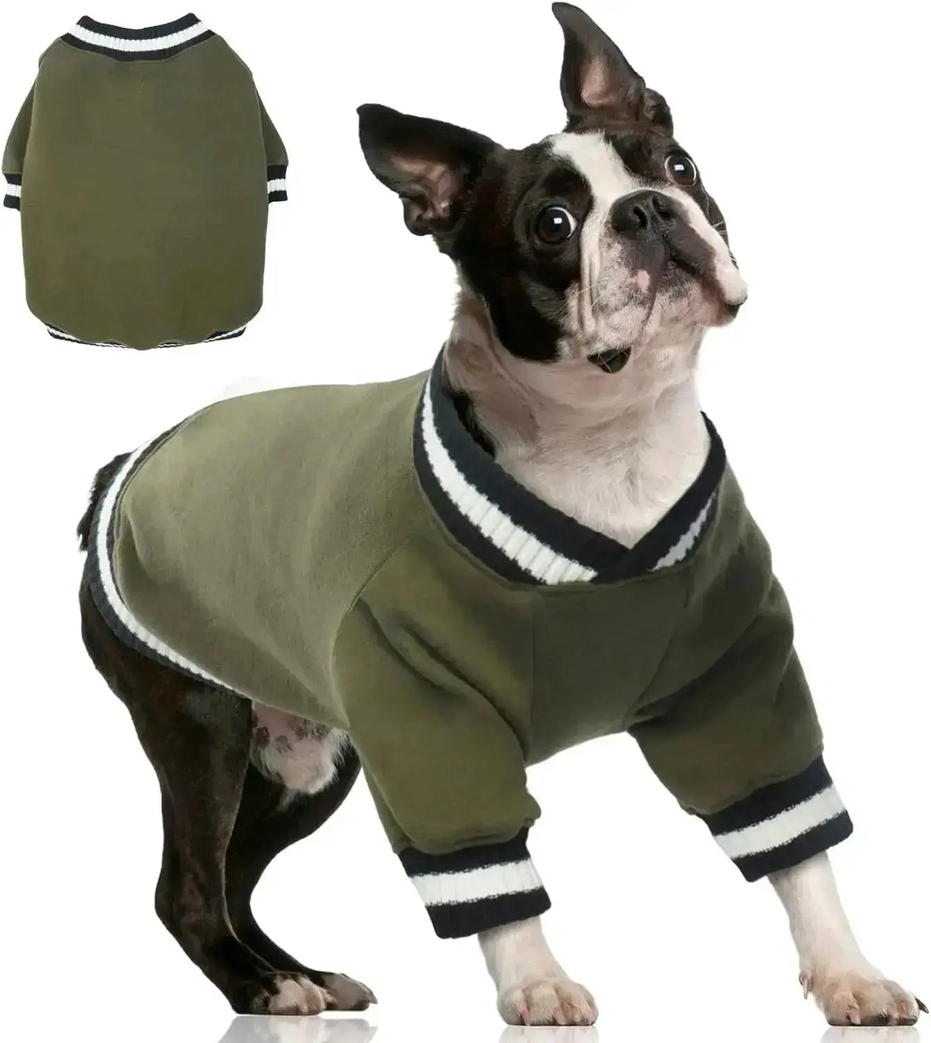 Dog Winter Fleece Pullover Sweater, Soft Warm Hoodie for Small to Medium Dogs by Wags & Whiskers Pet Supply