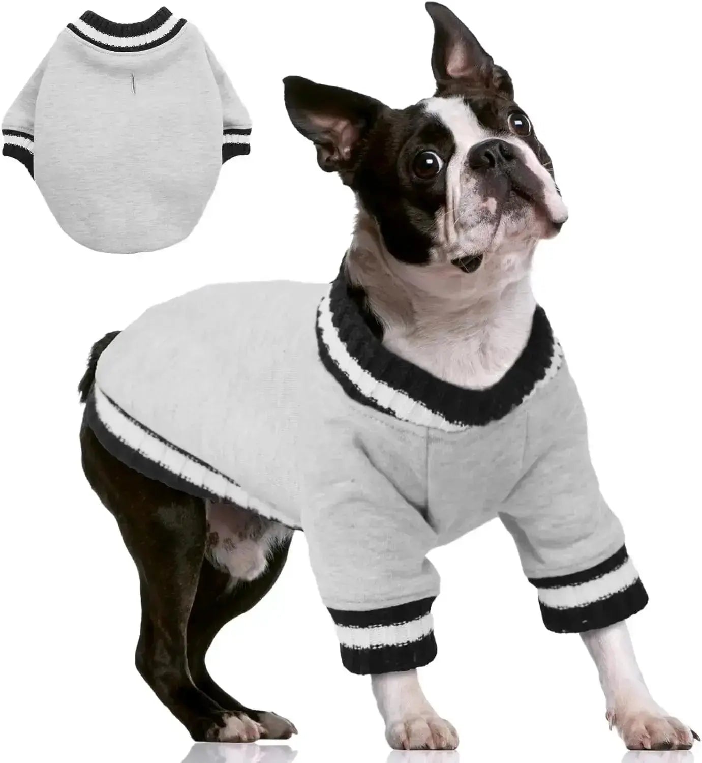 Dog Winter Fleece Pullover Sweater, Soft Warm Hoodie for Small to Medium Dogs by Wags & Whiskers Pet Supply